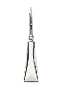 Staud women’s shoulder bag linda silver in silver metallic with sleek structured design and adjustable matching strap