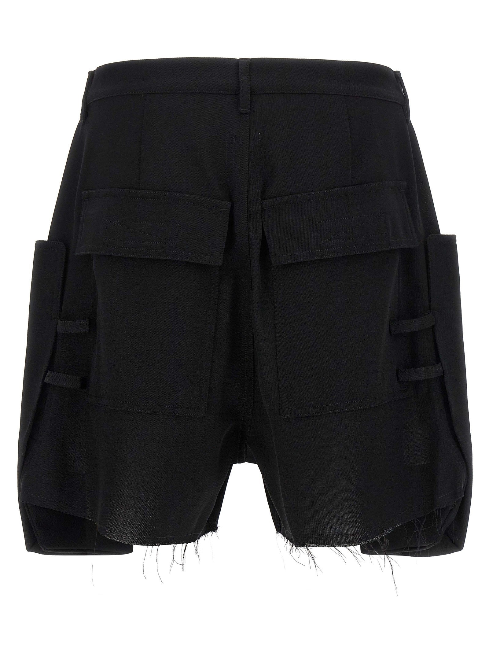 Rick Owens Stefan Cargo Bermuda Shorts Black