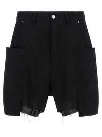 Rick Owens Stefan Cargo Bermuda Shorts Black