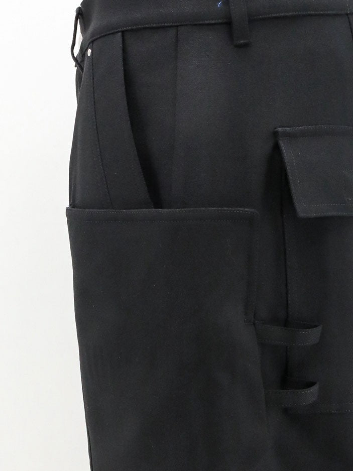 Rick Owens Men's Stefan Cargo Virgin Wool Trousers Black