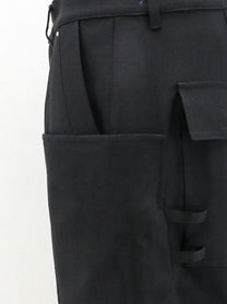 Rick Owens Men's Stefan Cargo Virgin Wool Trousers Black