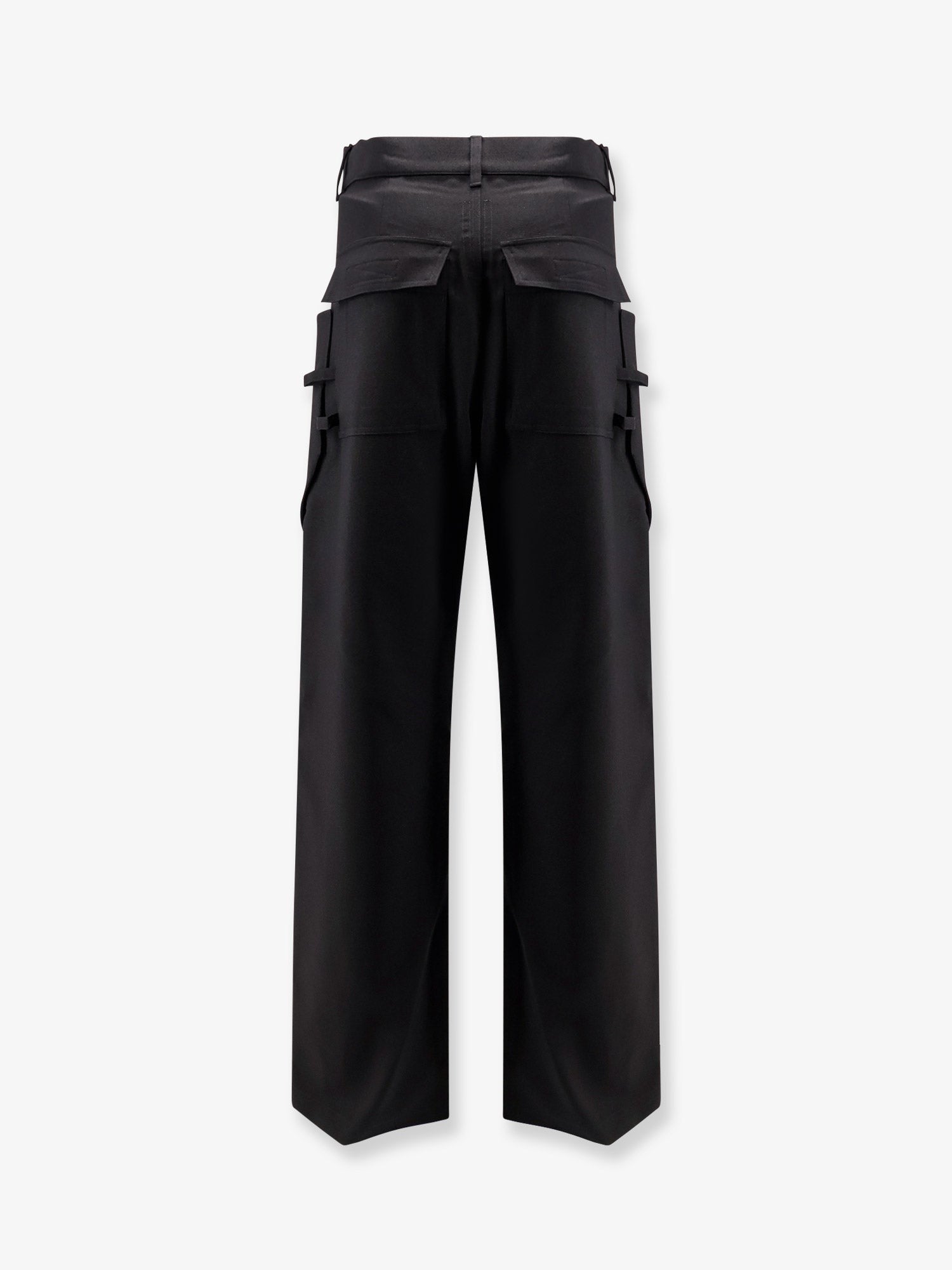 Rick Owens Men's Stefan Cargo Virgin Wool Trousers Black