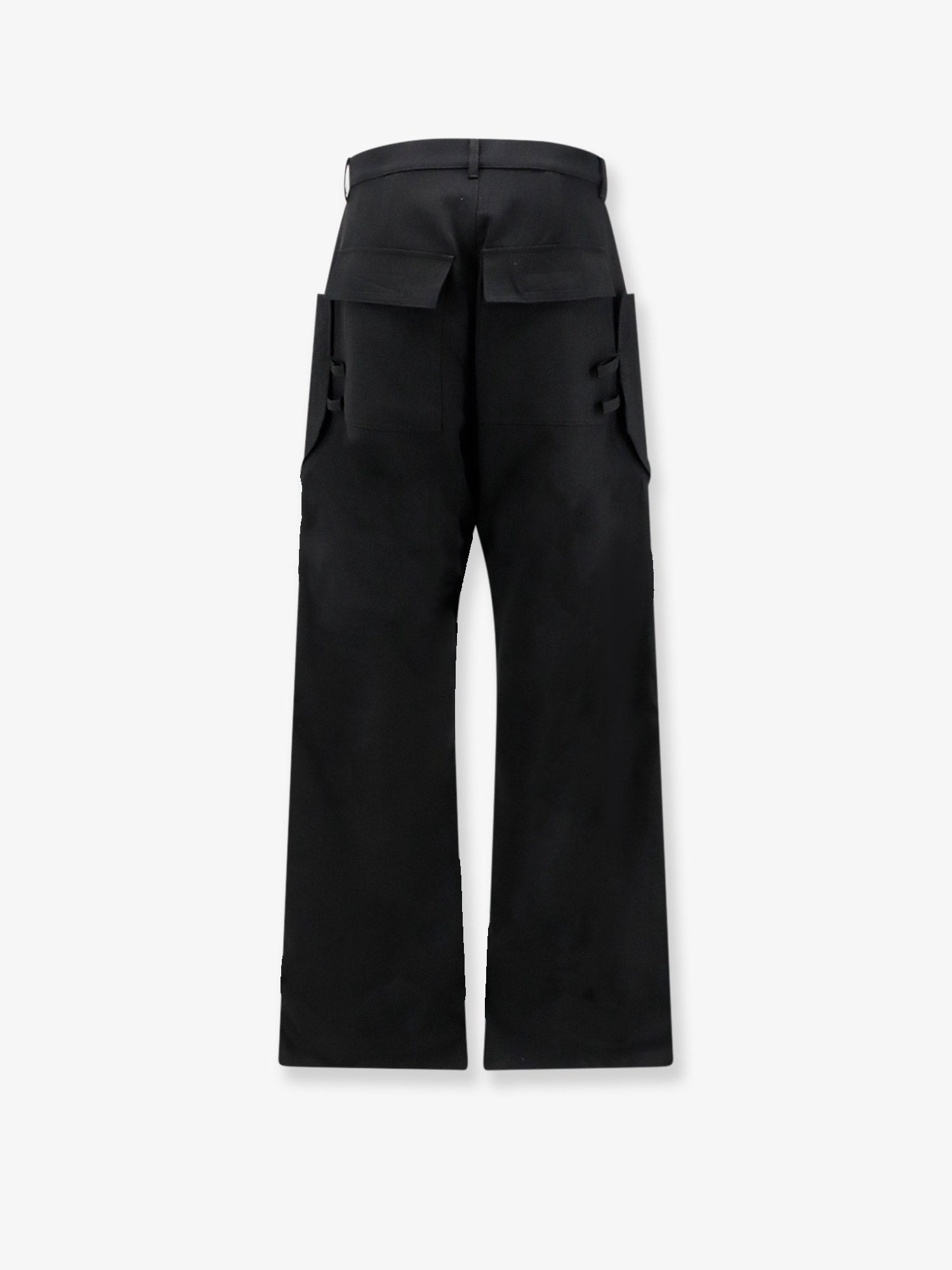 Rick Owens Men's Stefan Cargo Virgin Wool Trousers Black
