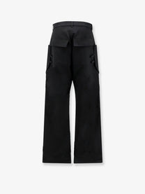 Rick Owens Men's Stefan Cargo Virgin Wool Trousers Black