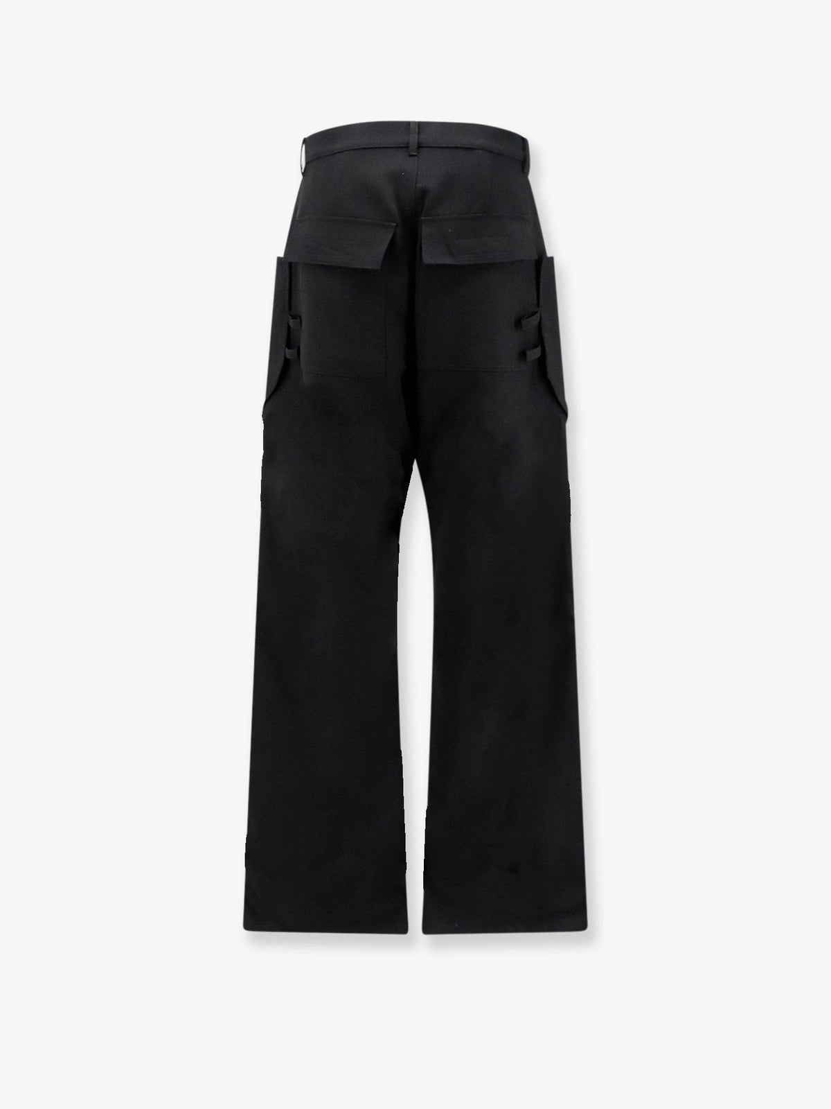 Rick Owens Men's Stefan Cargo Virgin Wool Trousers Black, view 2