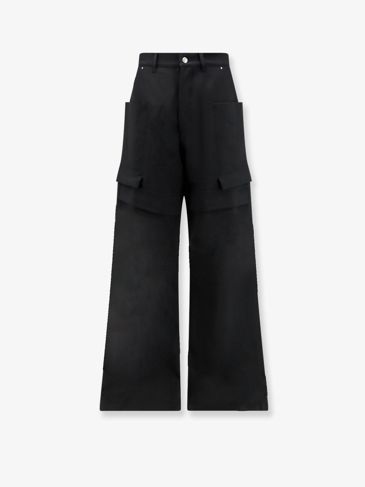 Rick Owens Men's Stefan Cargo Virgin Wool Trousers Black