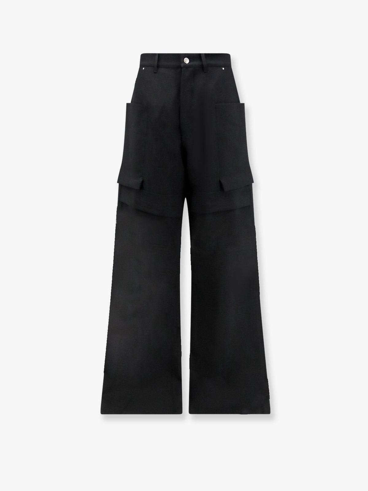 Rick Owens Men's Stefan Cargo Virgin Wool Trousers Black