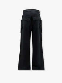 Rick Owens Men's Stefan Cargo Wool Trousers Black