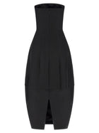 Khaite Stela Dress Black, view 2