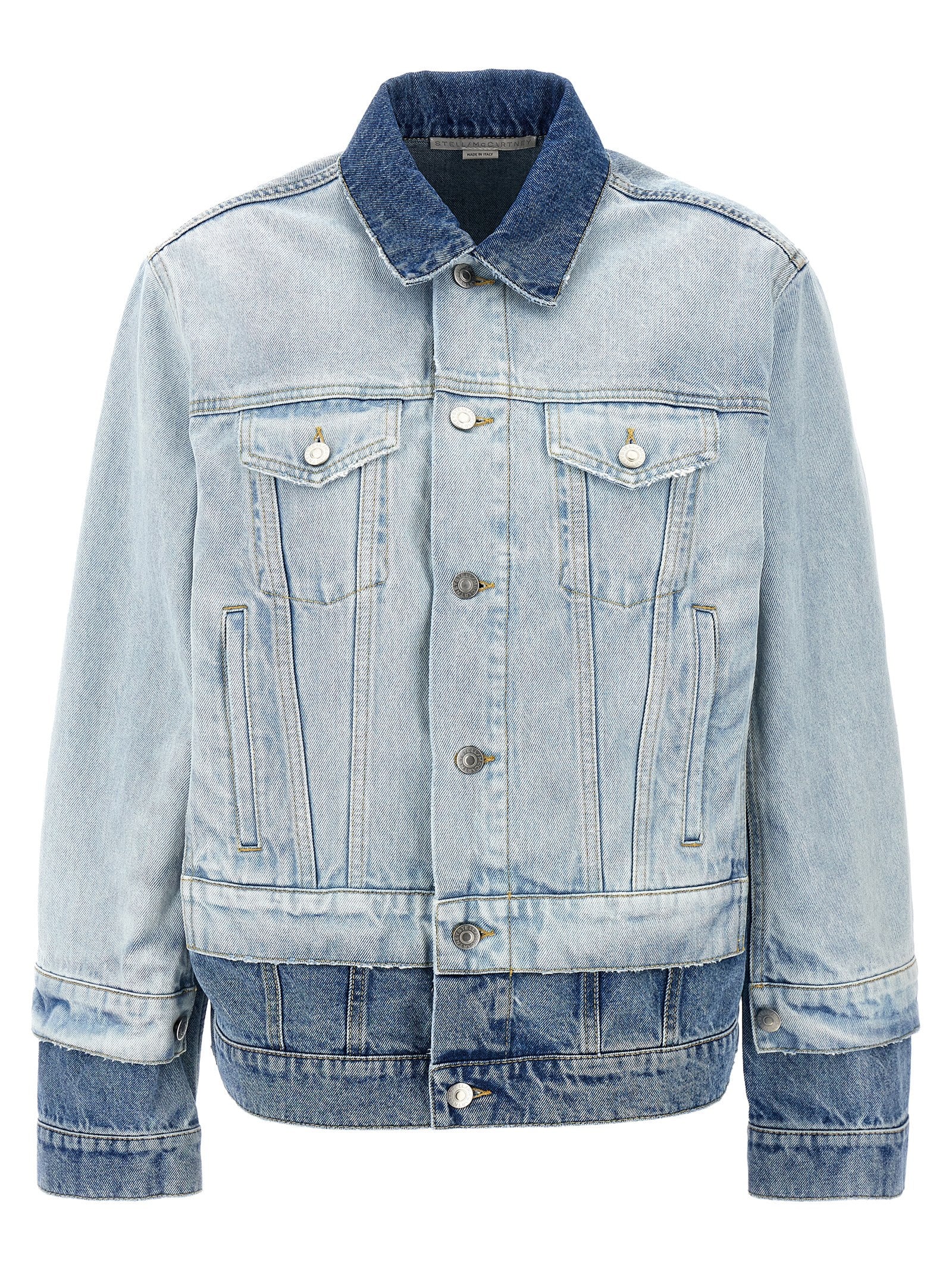 STELLA MCCARTNEY - STELLA MCCARTNEY - Layered denim jacket - Women’s Outerwear