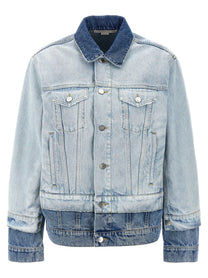 STELLA MCCARTNEY - STELLA MCCARTNEY - Layered denim jacket - Women’s Outerwear