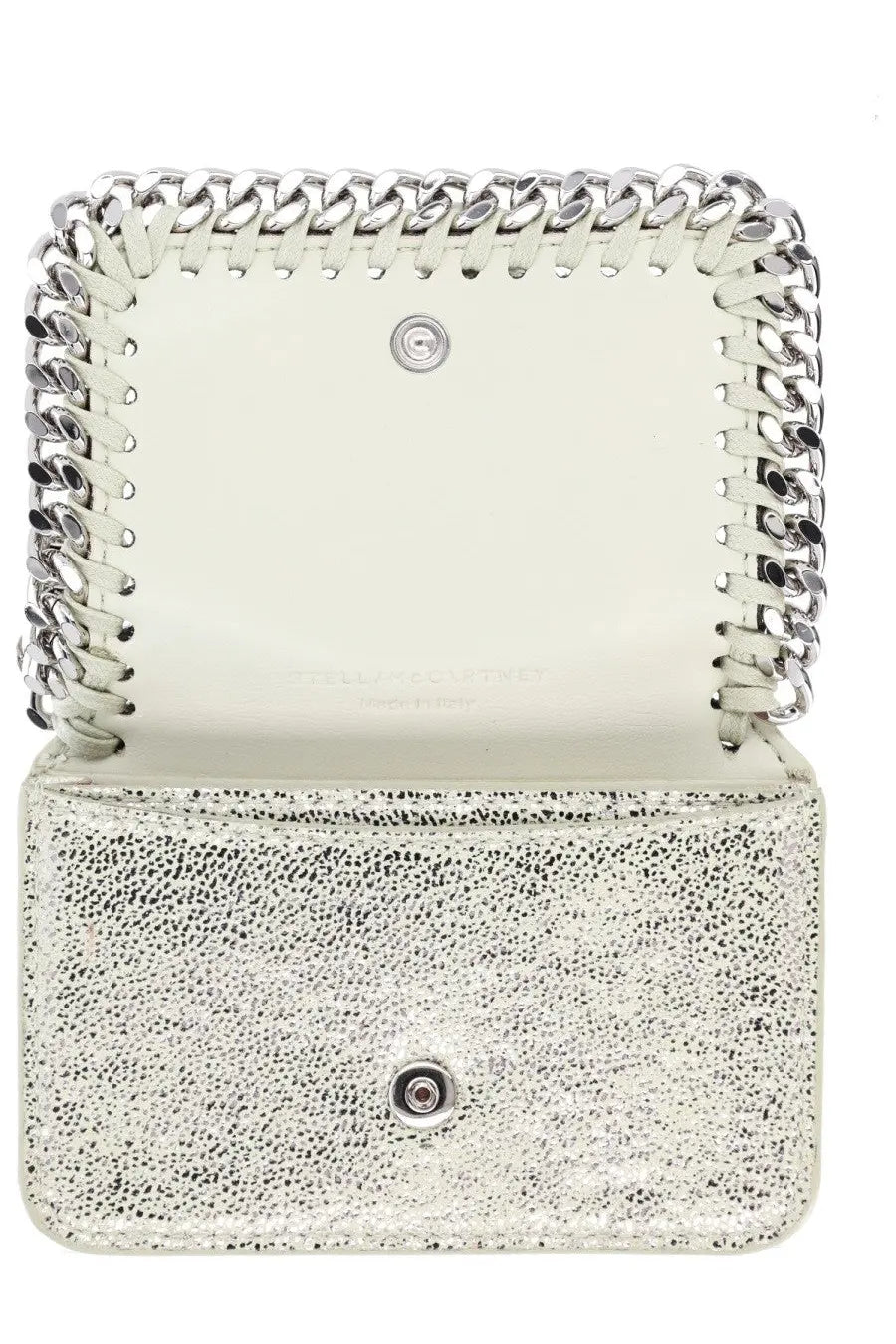 Stella McCartney Women's Card Holder Falabella Silver, view 3
