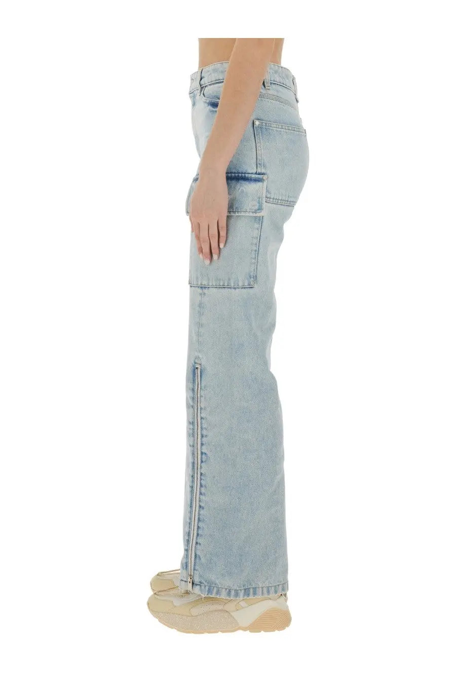 Stella McCartney Women's Cargo Jeans Blue, view 4