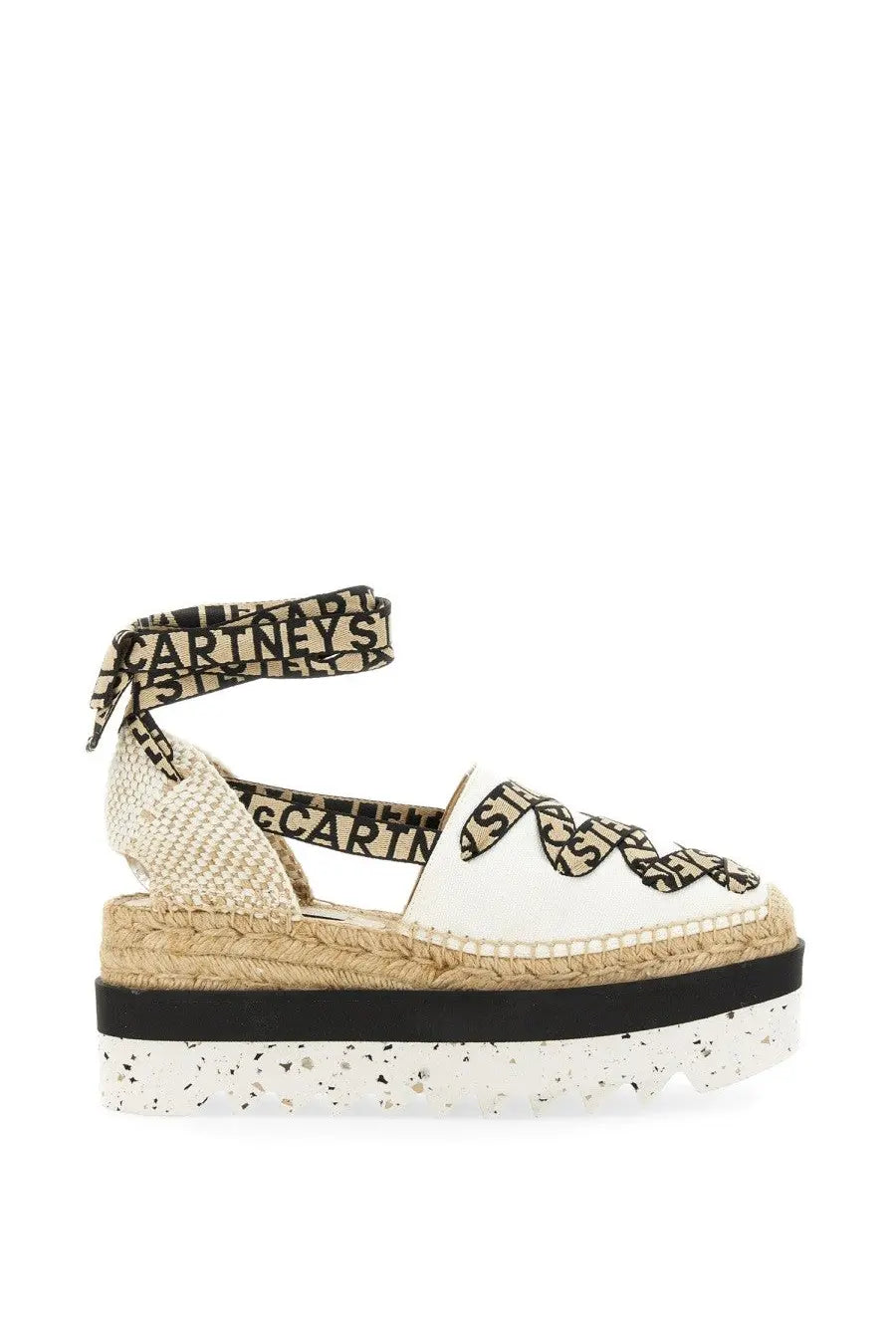 Stella McCartney womens espadrille Gaia beige platform sandal