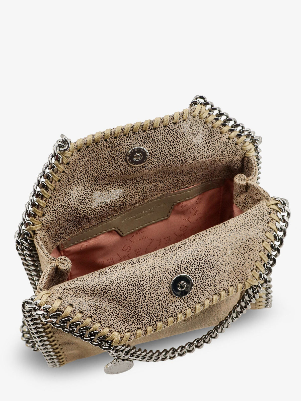 Stella McCartney Women's Falabella Tiny Bag in Shaggy Deer Beige, view 4