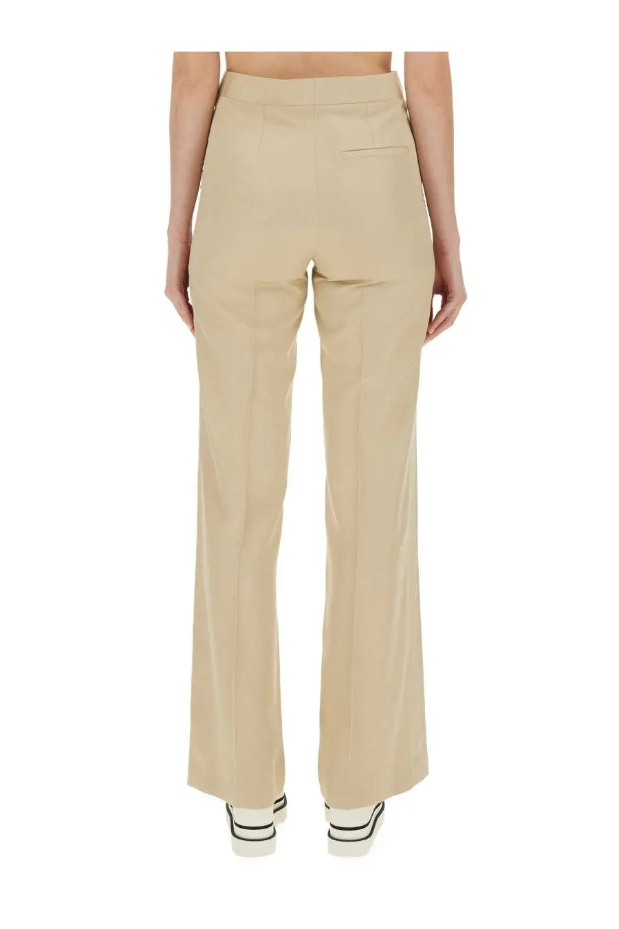 Stella McCartney Women's Flare Fit Pants Beige, view 3