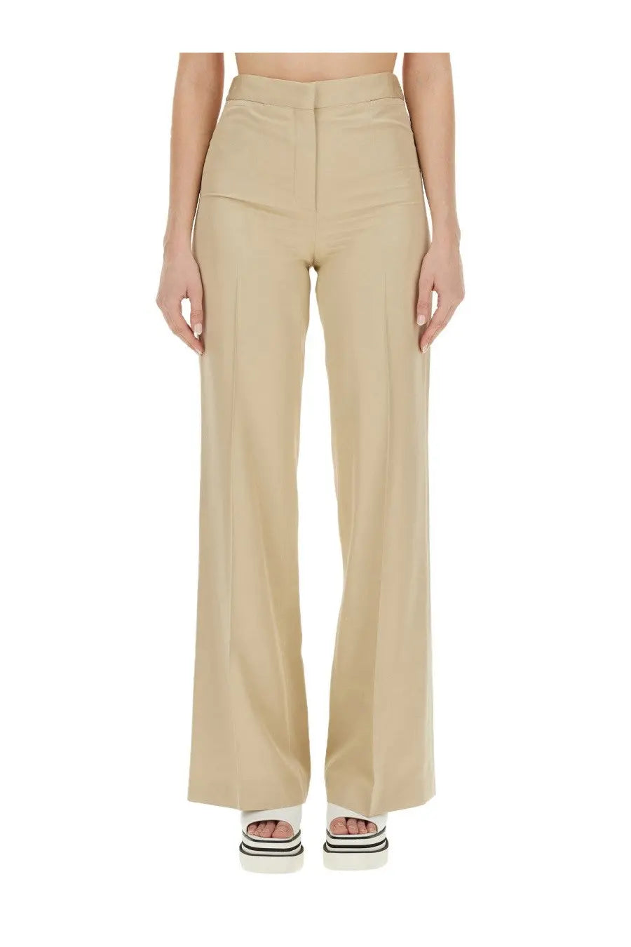 Stella McCartney Women's Flare Fit Pants Beige