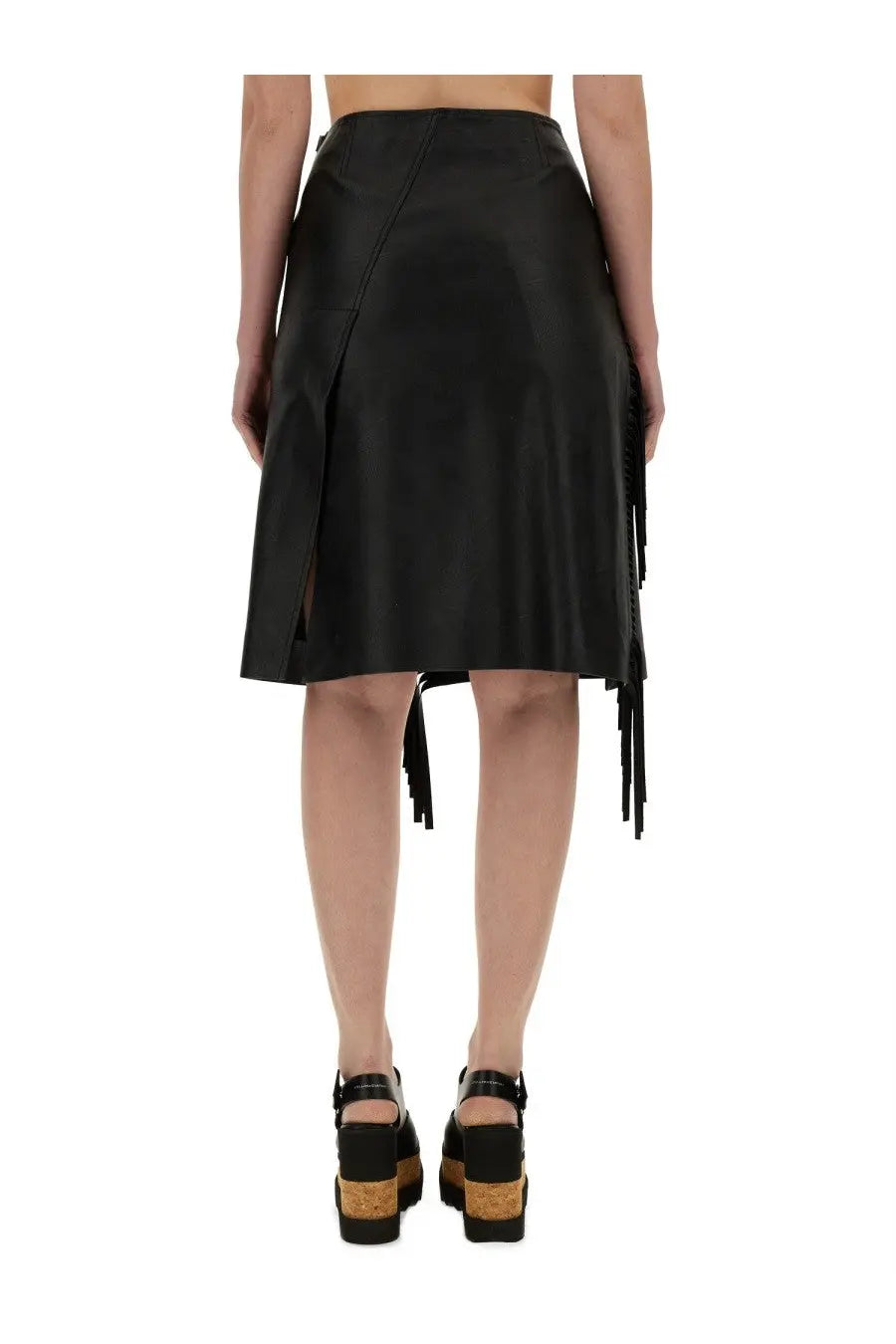 Stella McCartney Women's Fringed Skirt Black, view 3
