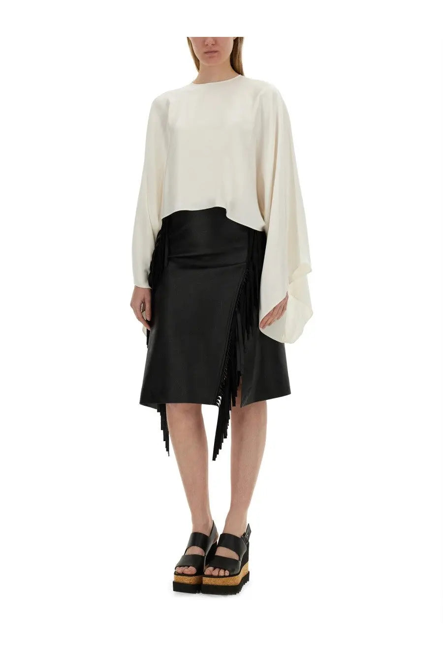 Stella McCartney Women's Fringed Skirt Black, view 2