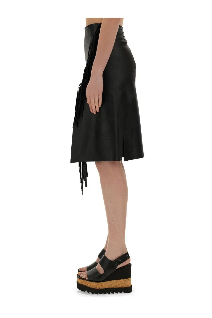 Stella McCartney Women's Fringed Skirt Black, view 4