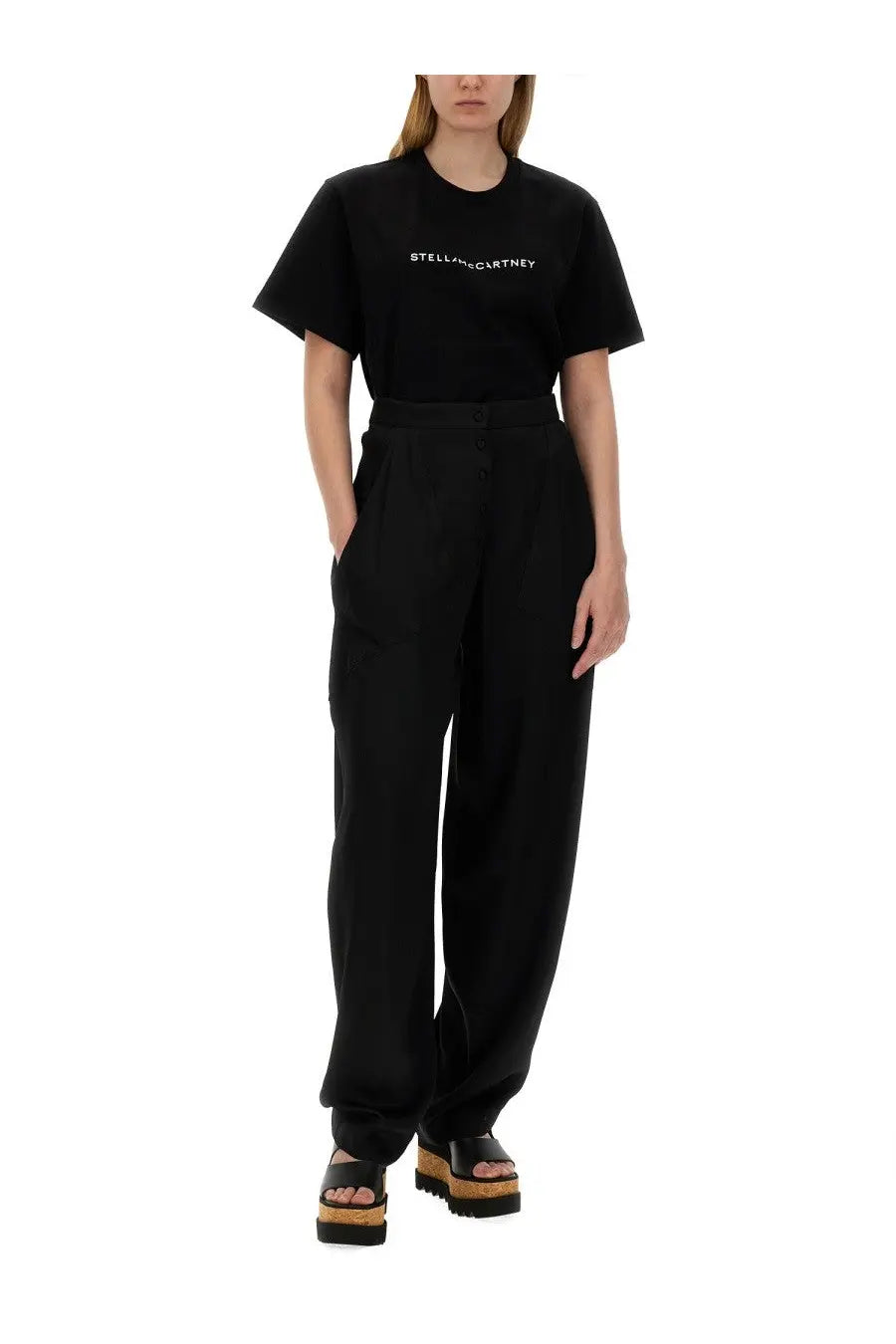 Stella McCartney Women's High Waist Pants Black, view 2