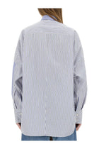 Stella McCartney Women's Mixed Stripe Shirt Blue, view 3