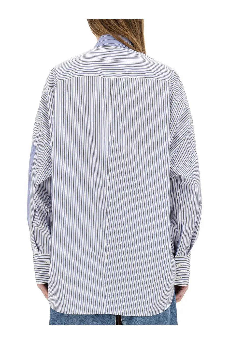 Stella McCartney Women's Mixed Stripe Shirt Blue, view 3