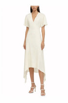 Stella McCartney Women's Neck Midi Dress White, view 2