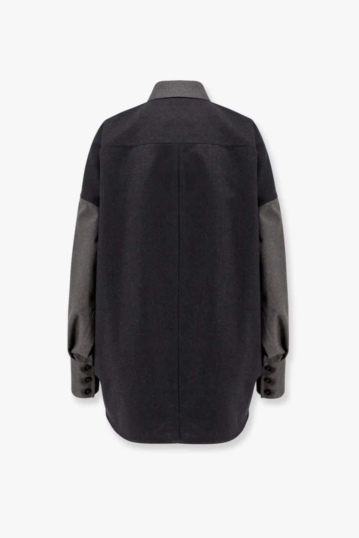 Stella McCartney Women's Oversize Wool Shirt Grey, view 2