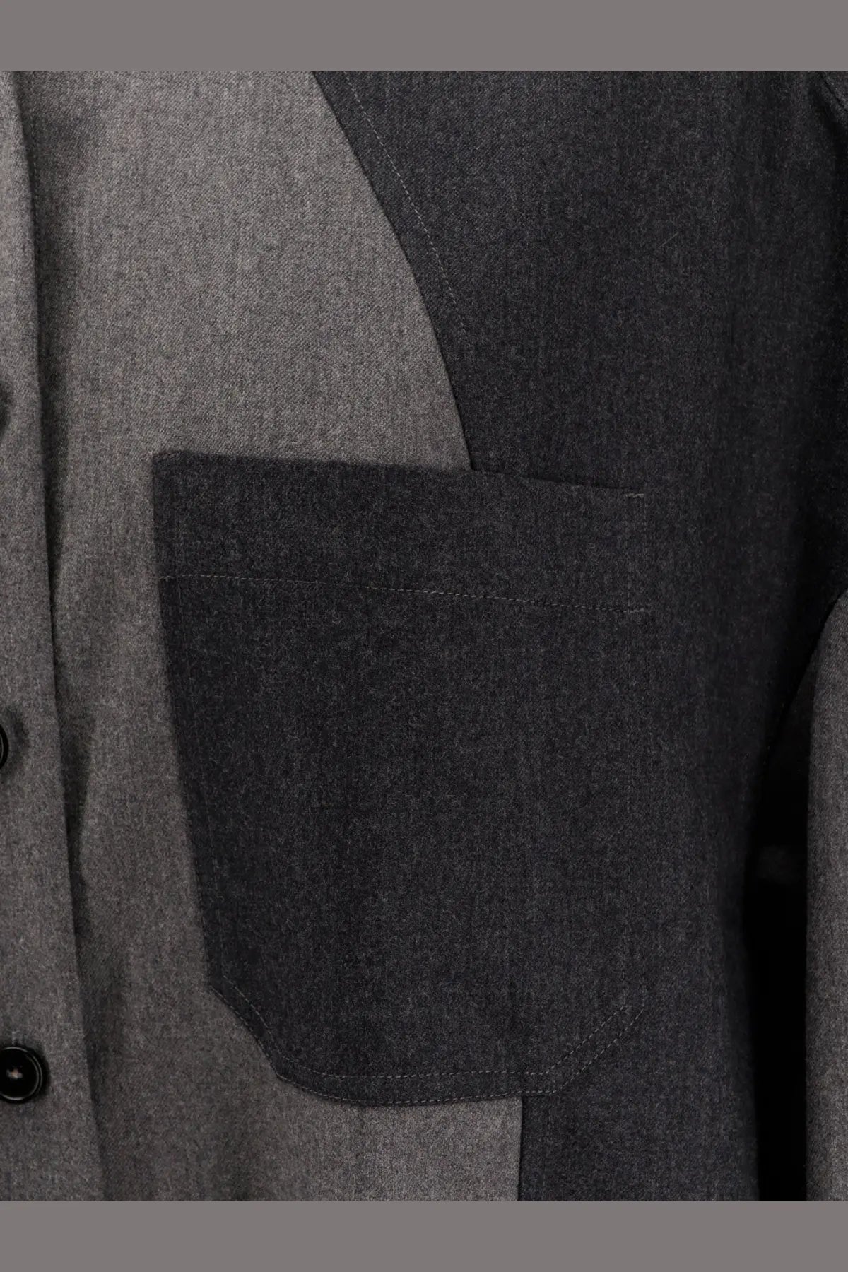 Stella McCartney Women's Oversize Wool Shirt Grey, view 3