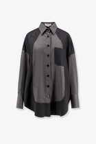 Stella McCartney Women's Oversize Wool Shirt Grey