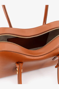 Stella mccartney women’s stella ryder medium tan vegan leather tote bag with gold-tone zipper and handles