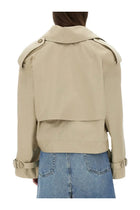 Stella McCartney Women's Short Trench Coat Beige, view 3