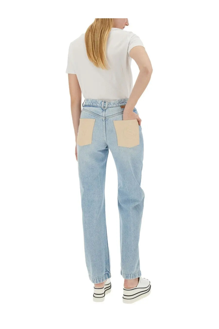 Stella McCartney Women's Straight Leg Jeans Blue, view 2