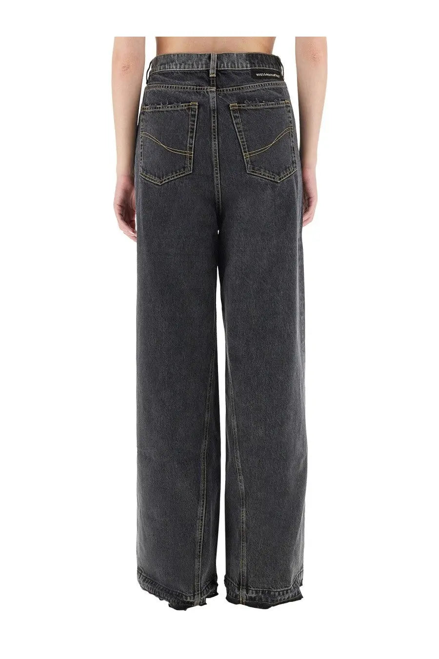 Stella McCartney Women's Wide Leg Jeans Black, view 3