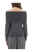 Stella McCartney Women's Wool Turtleneck Sweater Grey, view 3