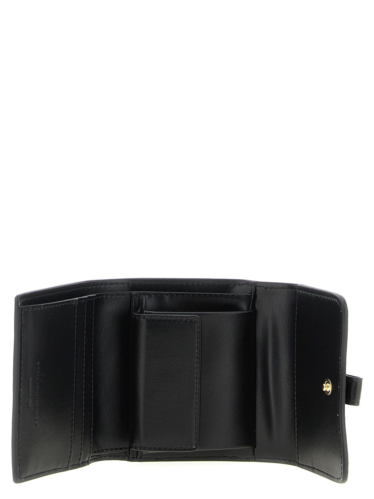 Stella McCartney Stella Rider Trifold Wallet Black, view 3