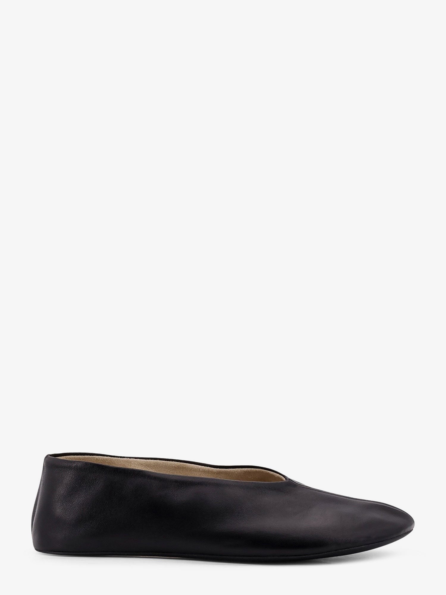 The Row Women's Stella Slipper Leather Ballerinas Black