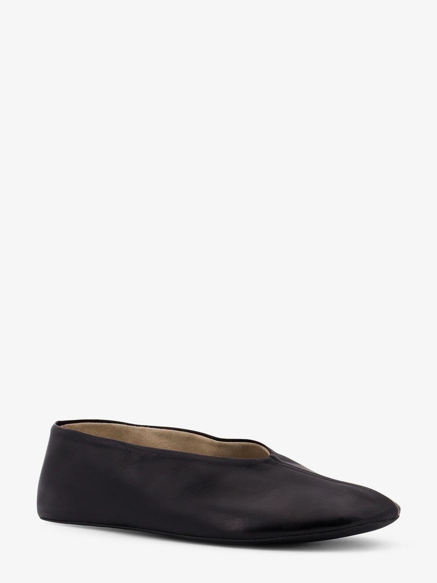 The Row Women's Stella Slipper Leather Ballerinas Black