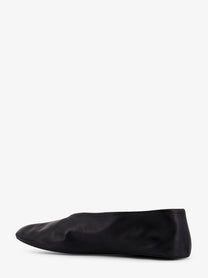The Row Women's Stella Slipper Leather Ballerinas Black