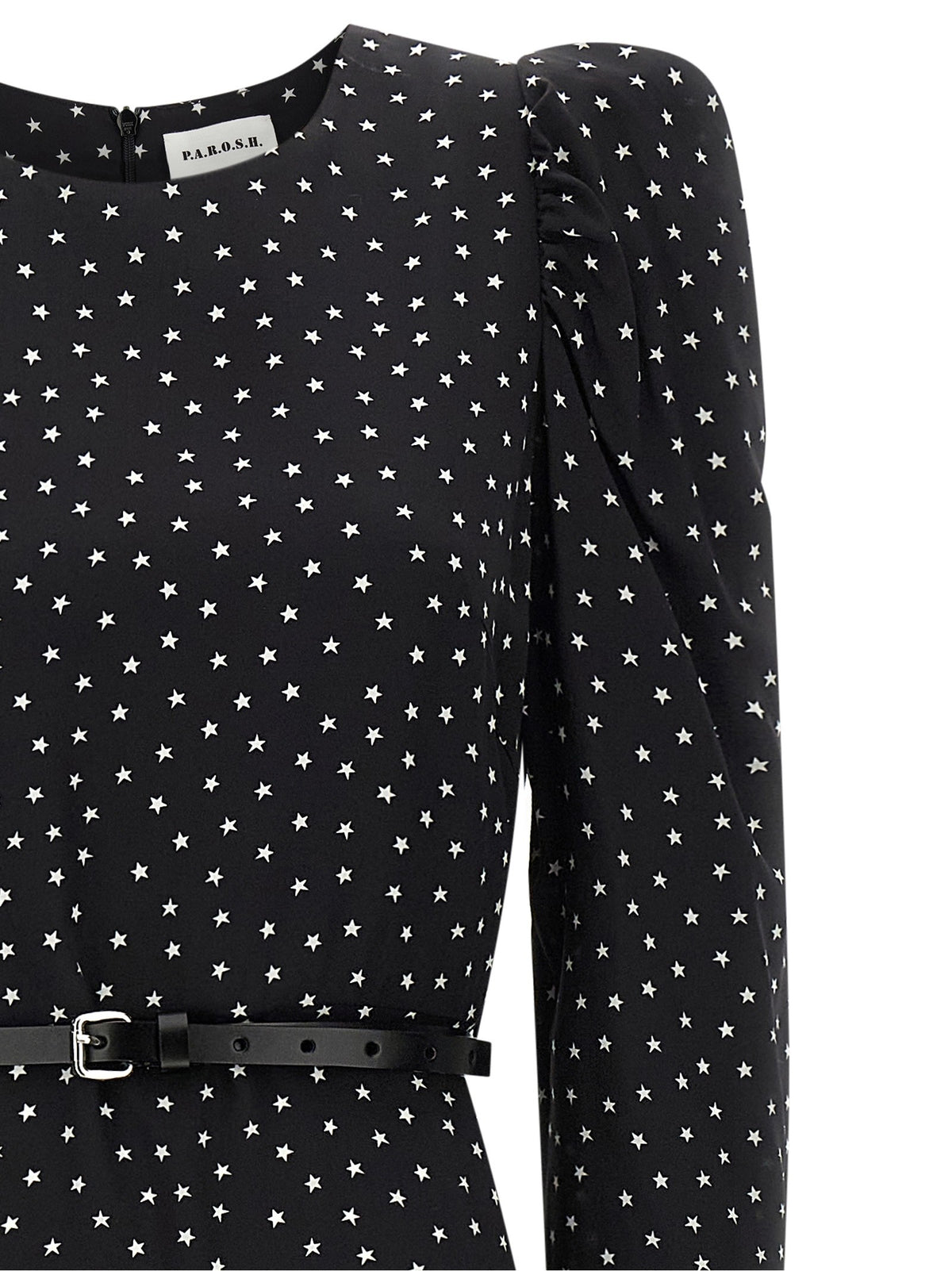 Parosh Stelle Long Dress Black