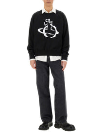 &quot;Stencil Orb Raglan&quot; Sweatshirt