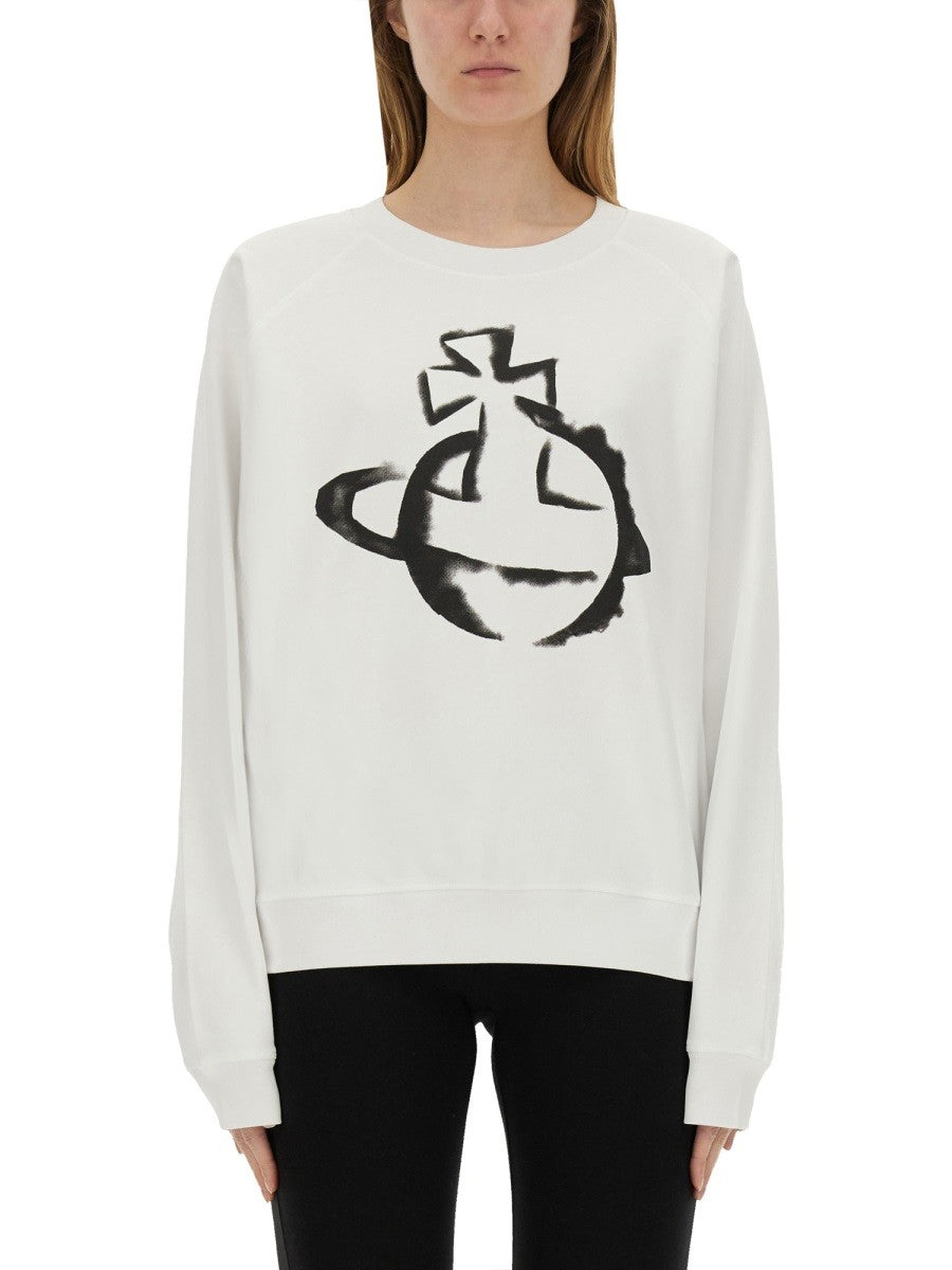 &quot;Stencil Orb Raglan&quot; Sweatshirt