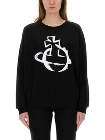&quot;Stencil Orb Raglan&quot; Sweatshirt