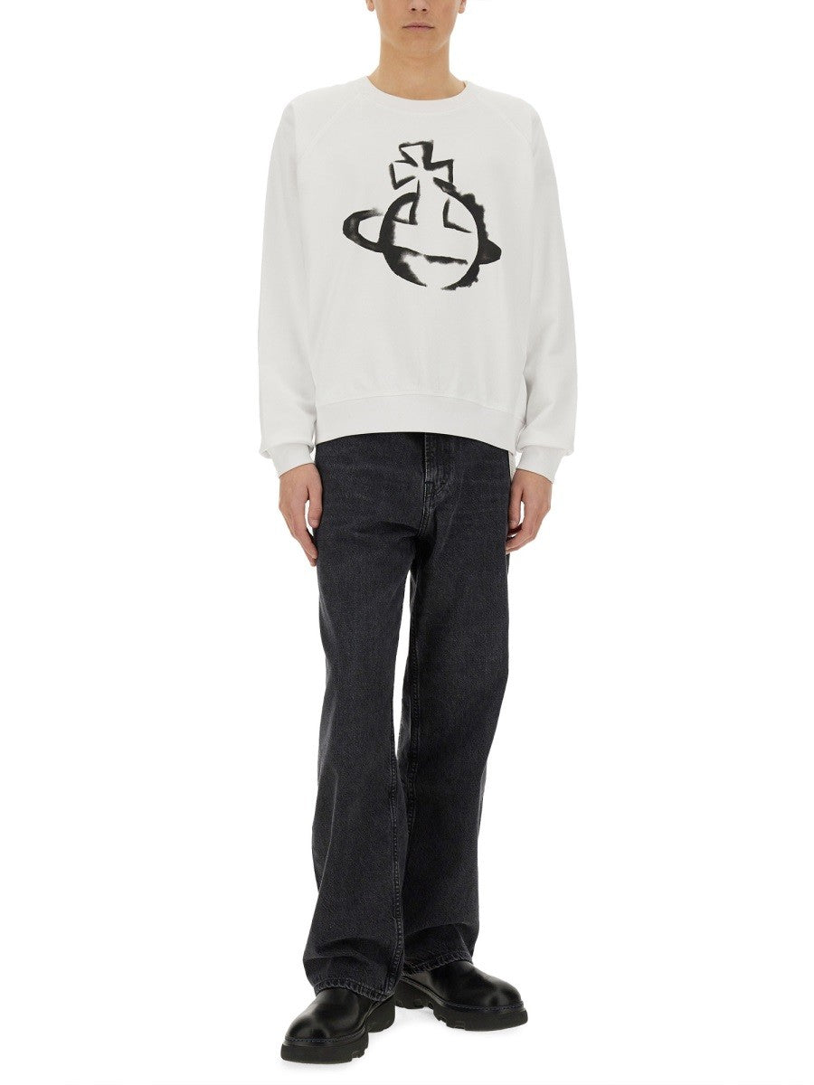 &quot;Stencil Orb Raglan&quot; Sweatshirt