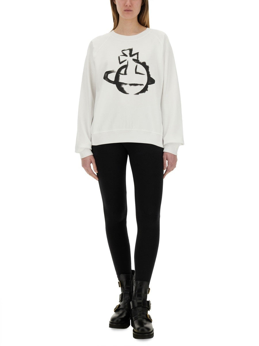 &quot;Stencil Orb Raglan&quot; Sweatshirt