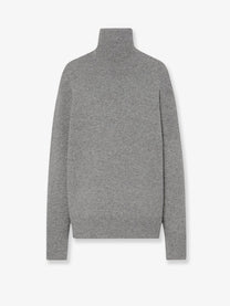 The Row Women's Stepny Wool and Cashmere Blend Sweater Grey