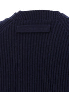 Victoria Beckham Stepped Hem Cardigan Blue, view 4