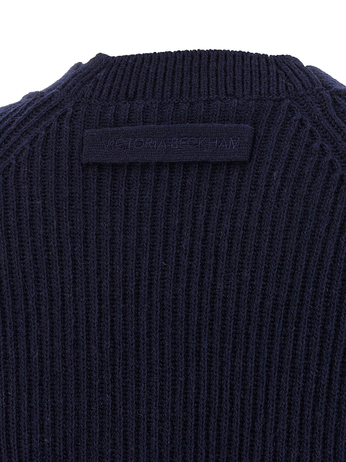 Victoria Beckham Stepped Hem Cardigan Blue, view 4