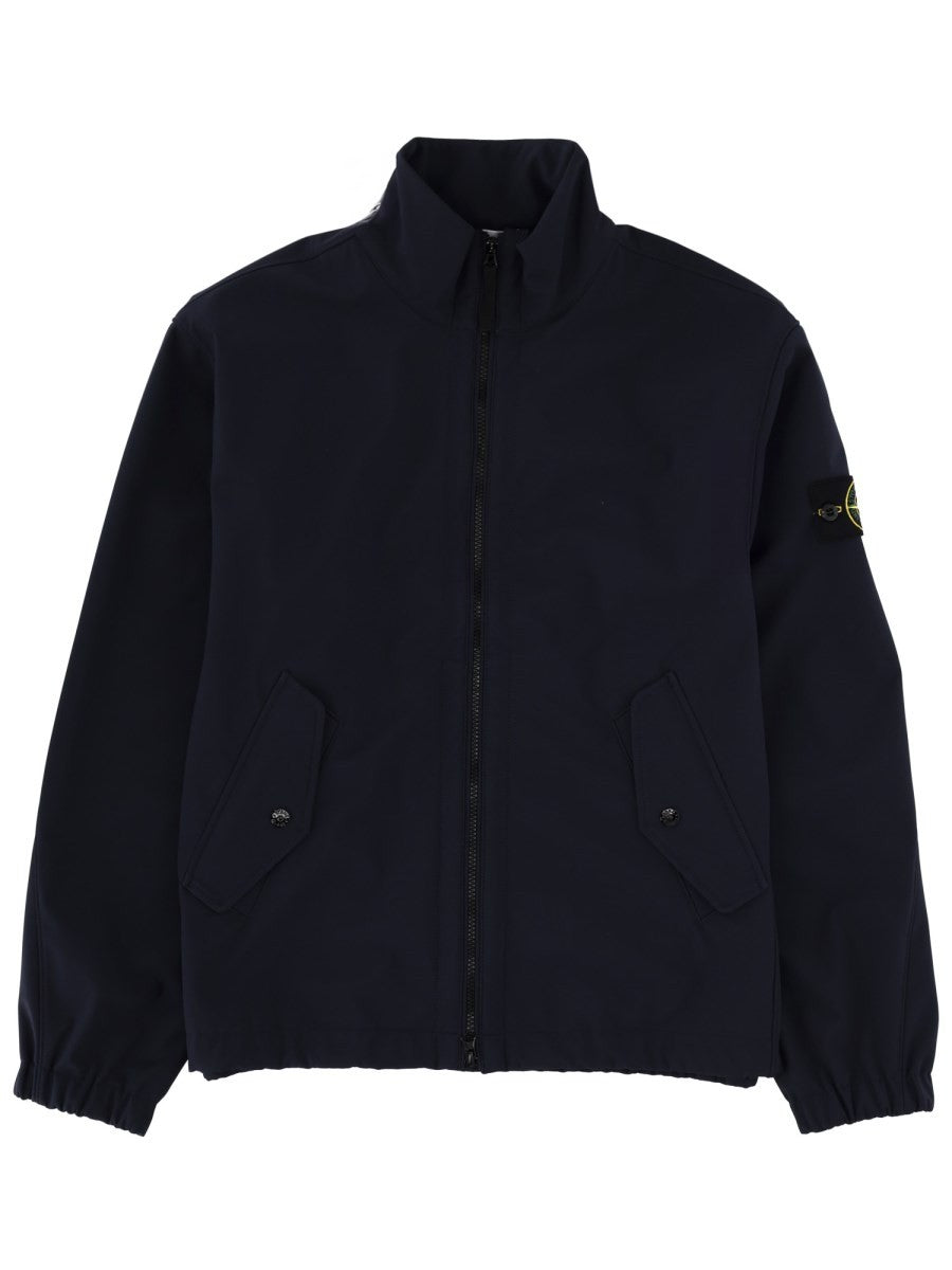 Stone Island Men's Stiff Collar Jacket Blue